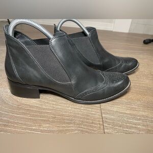 Paul Green Black Leather Women's Boots Size 9